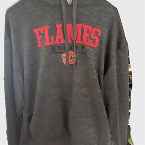 Flames champion hoodie size large